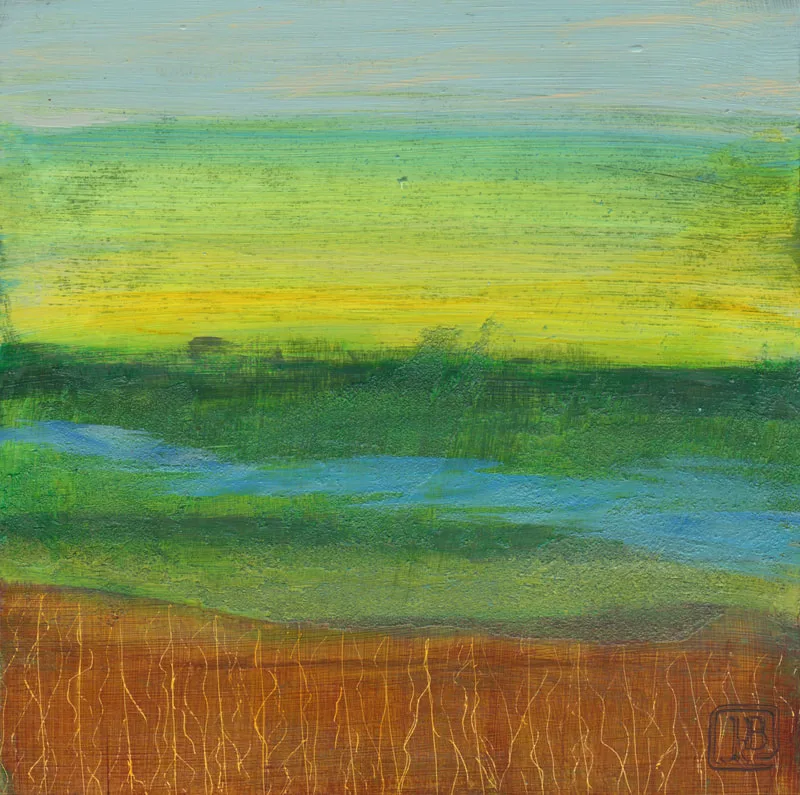 Berkley Mixed-media Abstract Landscape