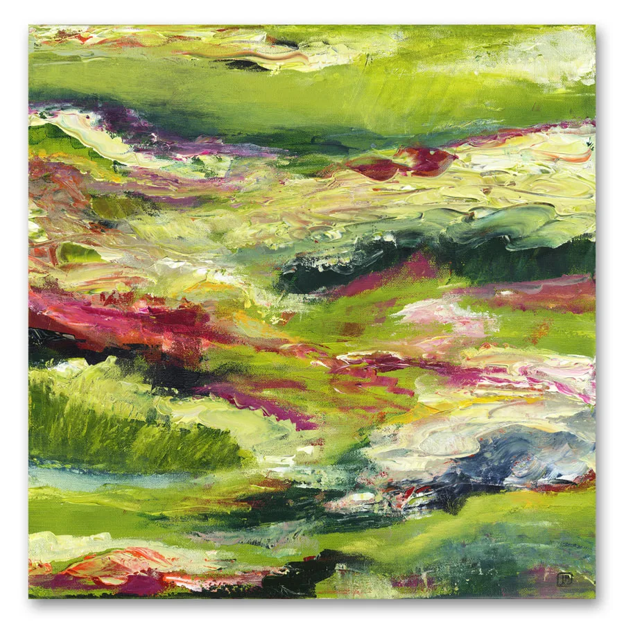 Berkley Rolling In abstract wavy meadow painting