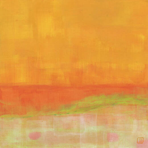 Berkley Toward Green Abstract Landscape Acrylic