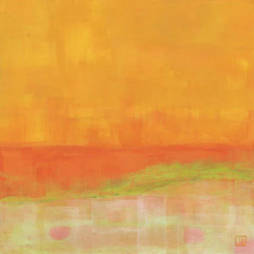 Berkley Toward Green Abstract Landscape Acrylic