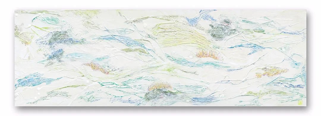 Berkley Ebb Tide mixed-media abstract painting