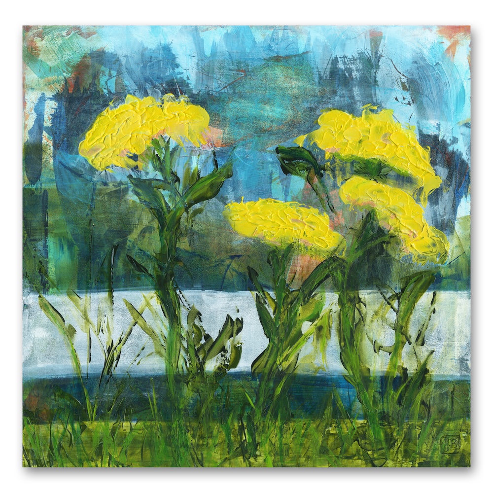 Berkley_Quartet I abstract floral acrylic painting