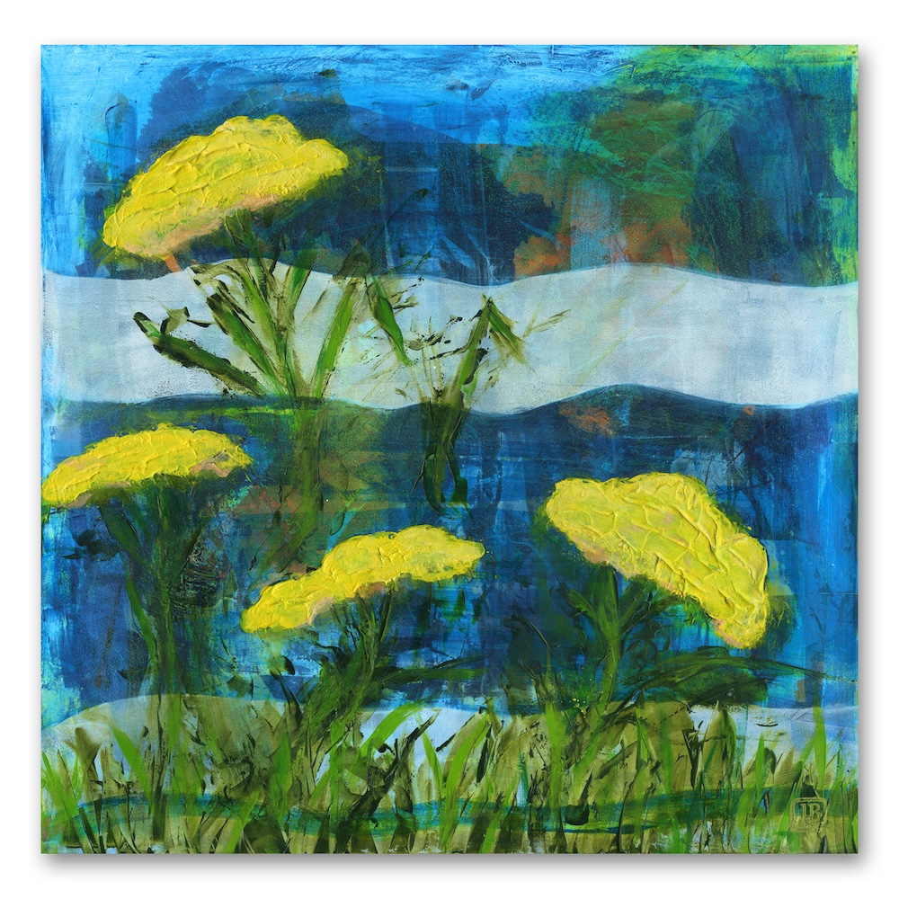 Berkley Quartet II abstract floral acrylic painting