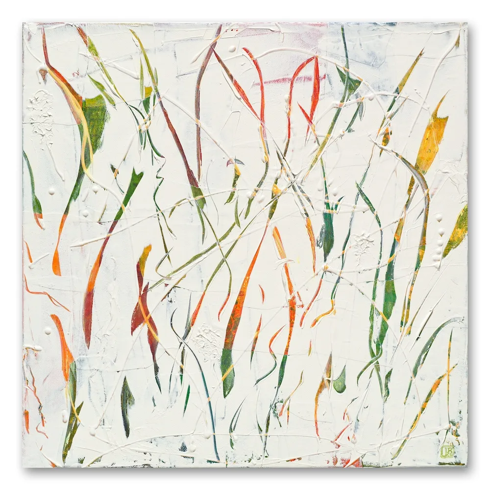 Berkley Swing Dance mixed-media abstract painting