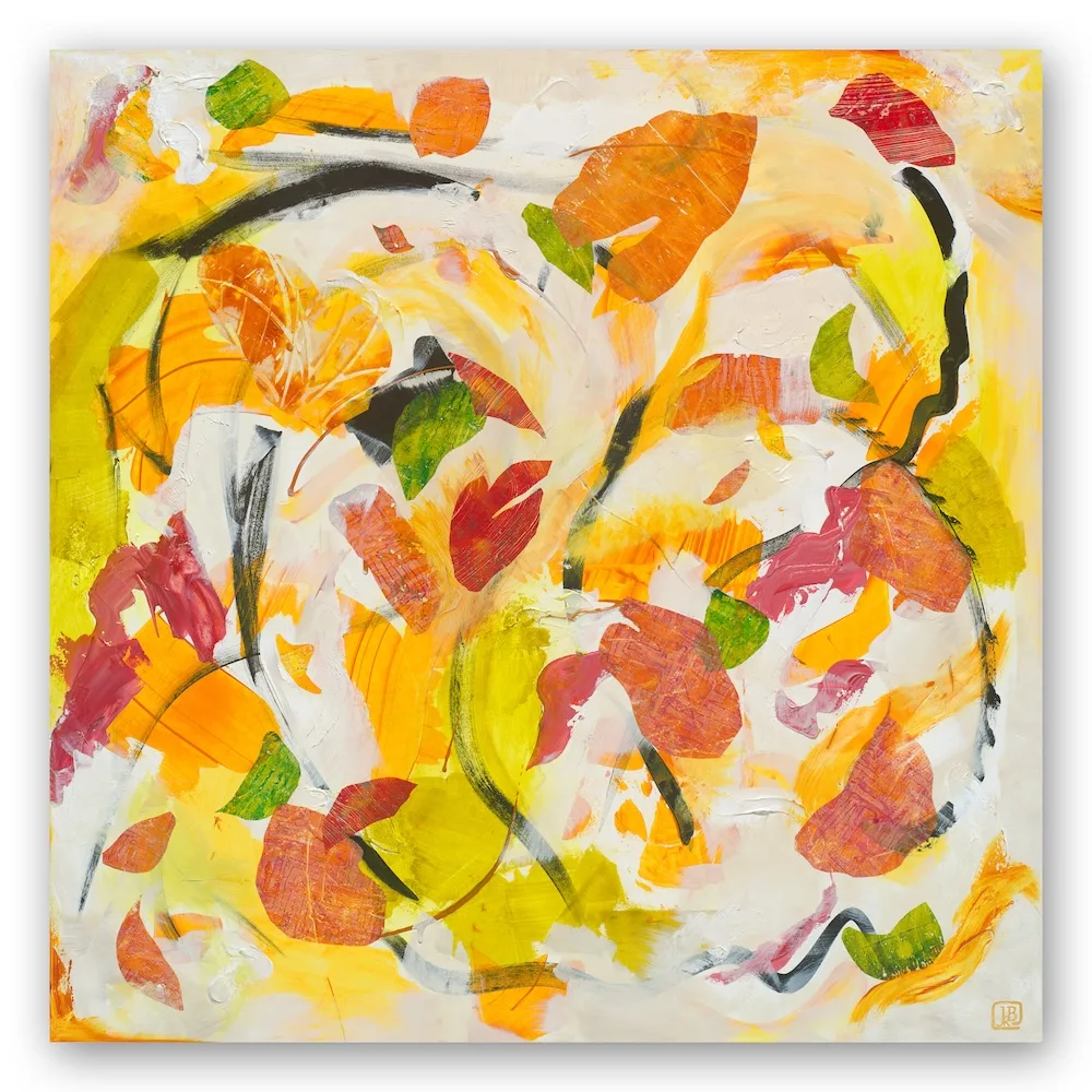 Berkley Coming Home Windswept 1 abstract mixed-media painting