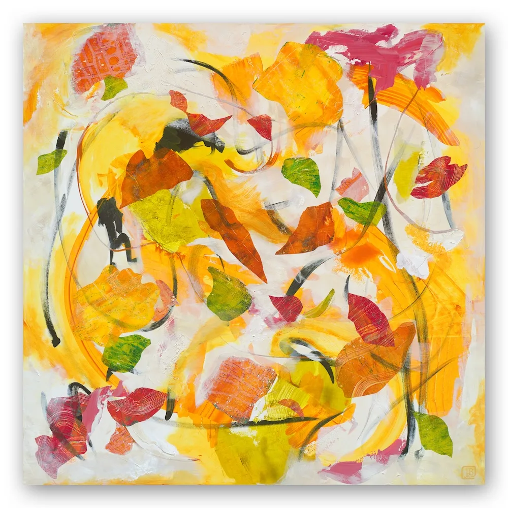 Berkley Coming Home Windswept 2 abstract mixed-media painting