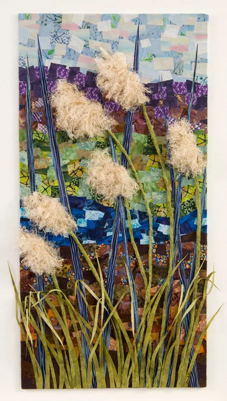 Textile collage by Julia R. Berkley