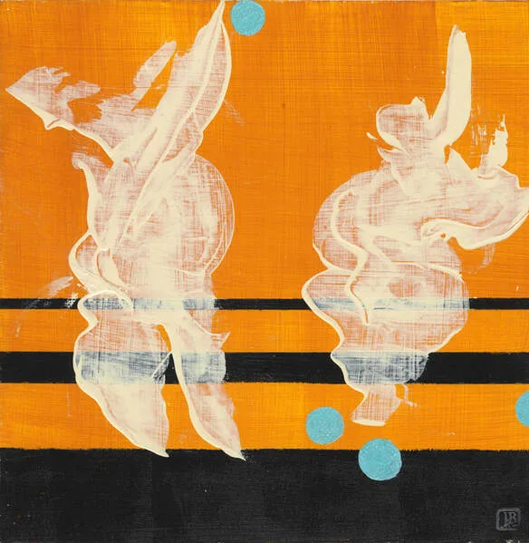Berkley Dialog #14 Yellow Abstract Painting
