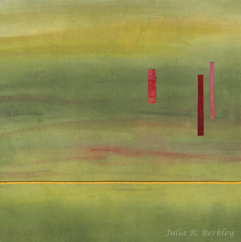 Wandering Abstract Textile Collage