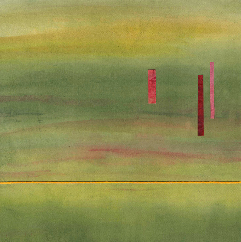 Wandering Abstract Textile Collage