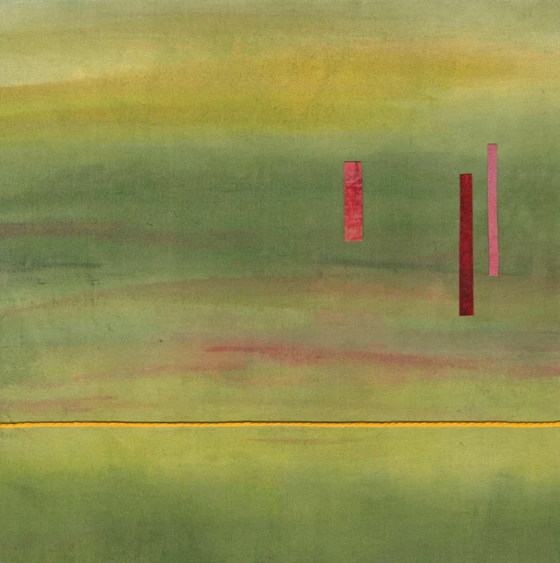 Wandering Abstract Textile Collage